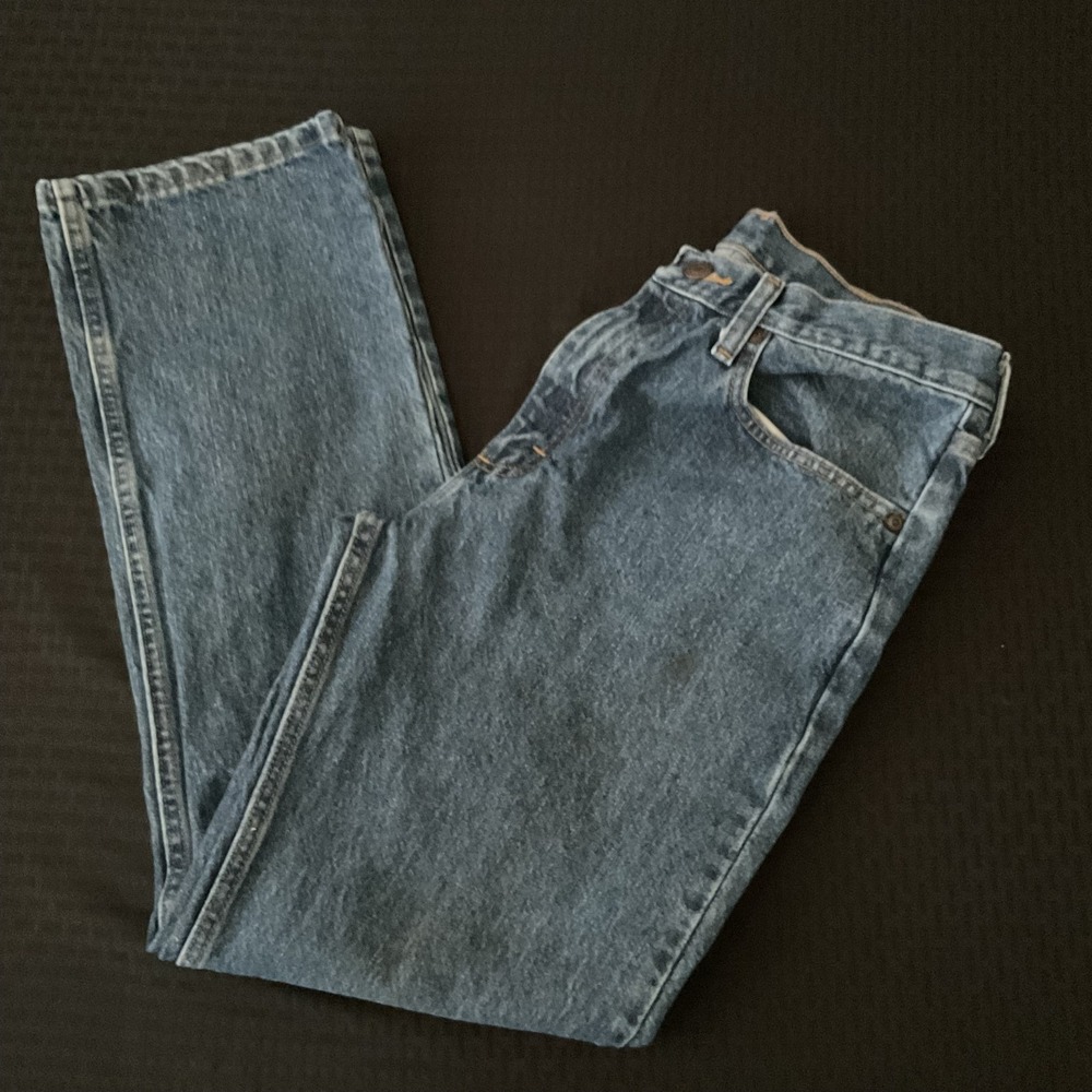 Wrangler Jeans Mens 29x29 Blue Regular Straight Zip Fly Denim Medium Wash